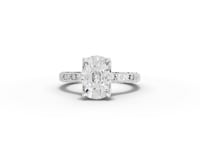 2.50 CT Cushion Lab Diamond Solitaire with Filigree Band