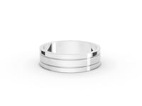 Men's Classic Wide Polished Wedding Band Ring, video