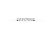 0.89 CT Marquise and Round Lab Diamond Half Eternity Band