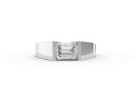 1.00 CT East-West Emerald Statement Lab Grown Diamond Ring, video