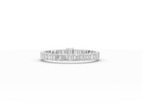34.00 CT Emerald Lab Grown Diamond Tennis Bracelet, video