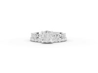 1.76 CT Round Solitaire Lab Grown Diamond Bridal Ring Set