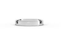 0.13 CT Round Flush Set Lab Diamond Men's Wedding Band