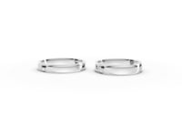 Classic Matching High-Polish Gold Wedding Bands Set