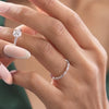 Model wearing 1.50 CT round lab-grown diamond bridal set video clip