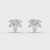 360° rotation video of marquise floral earrings