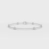 360° rotation video of bezel diamond bead bracelet