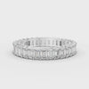 Emerald-Cut Lab-Grown Diamond Eternity Band