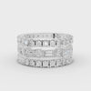 360 rotation of 2.95 CT lab-grown diamond bridal set