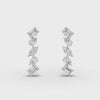360° rotation video of multi-cut cascade earrings