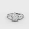 360° rotation video of pear marquise ring