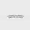360 rotation of 0.12 CT twisted band lab-grown diamond ring
