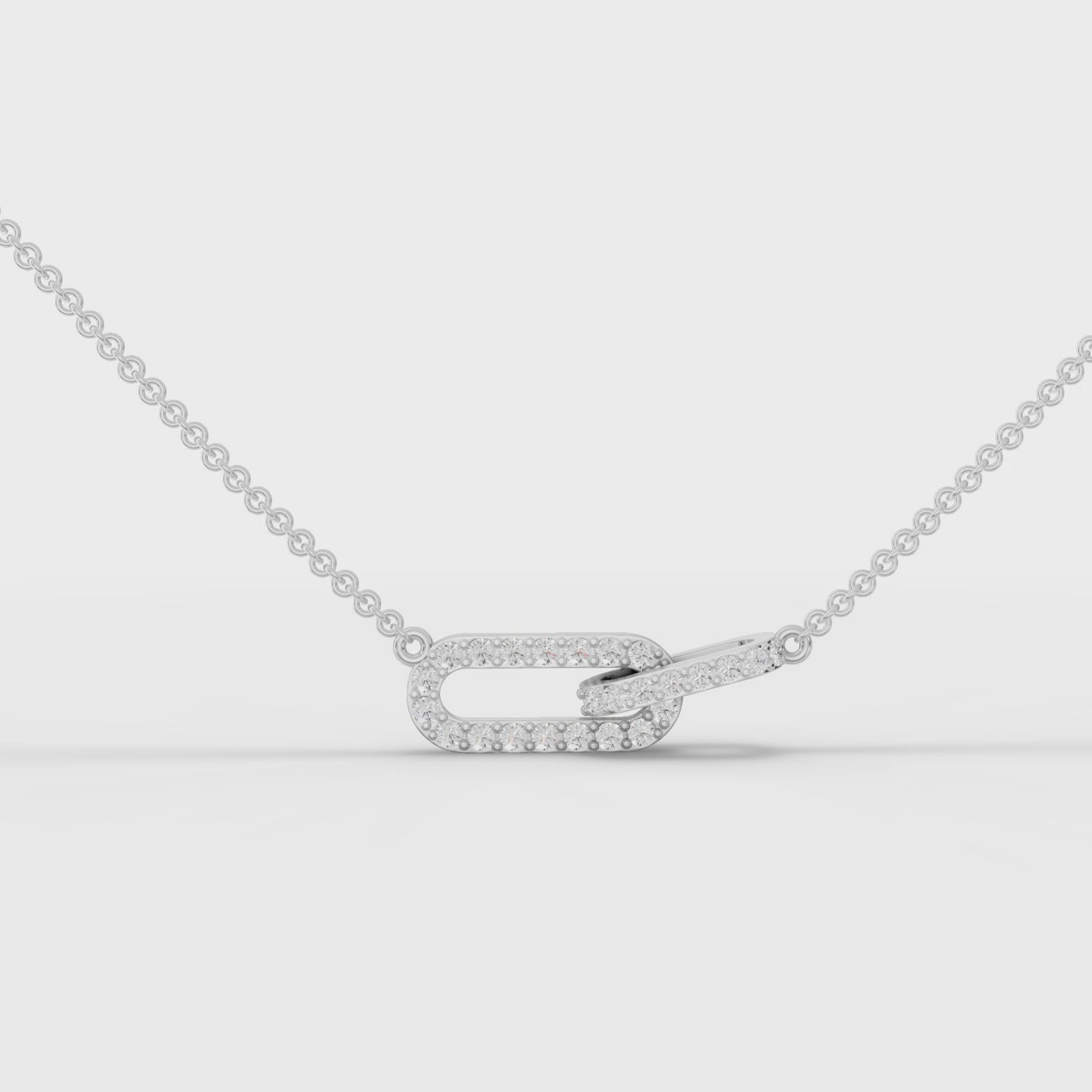 360° rotation video of interlocking loop pendant