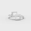 360 rotation of 0.08 CT geo glint lab-grown diamond ring