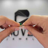 Lab-Grown Diamond & Emerald Pear Cut Toi et Moi Ring