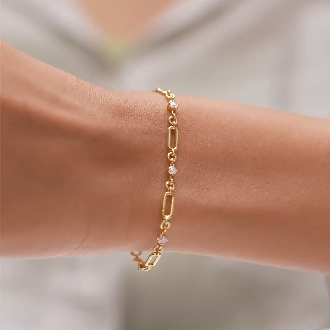 Bracelet movement demonstration on model wrist