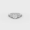 360 rotation of 1.80 CT round cut lab-grown diamond engagement ring