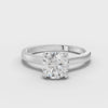 Round Cut Lab Diamond Solitaire Engagement Ring