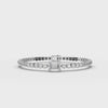360-degree rotating video of emerald cut diamond bracelet