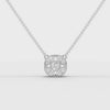 360 rotation of 0.64 CT lab-grown diamond vintage star cluster pendant