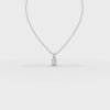0.50 Ct Oval Solitaire Lab Grown Diamond Pendant