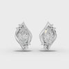 360 rotation of 2.12 CT marquise lab-grown diamond earrings