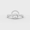 360 rotation of 0.04 CT celestial orbit minimal lab-grown diamond ring