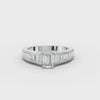 360 rotation of 1.92 CT emerald cut lab-grown diamond ring