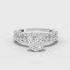360 rotation of 1.50 CT round lab-grown diamond bridal set