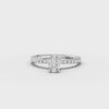 360 rotation of 0.79 CT oval lab-grown diamond ring