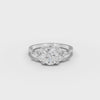 1.30 CT Pear Solitaire With Side Stone Lab Grown Diamond Ring, video