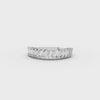 0.74 Ct Baguette Basket Set Half Eternity Band