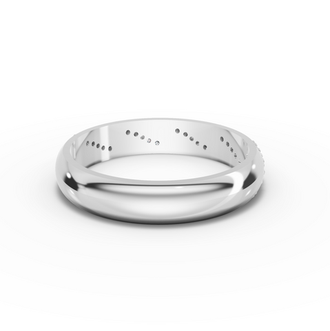 0.09 Ct Modern Twisted Pavé Lab Grown Diamond Wedding Band