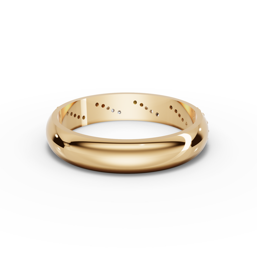 0.09 Ct Round Twisted Pavé Band