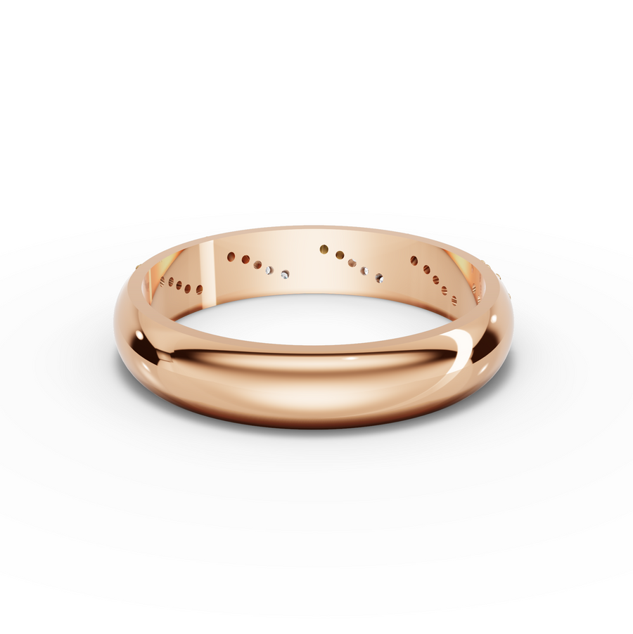 0.09 Ct Round Twisted Pavé Band