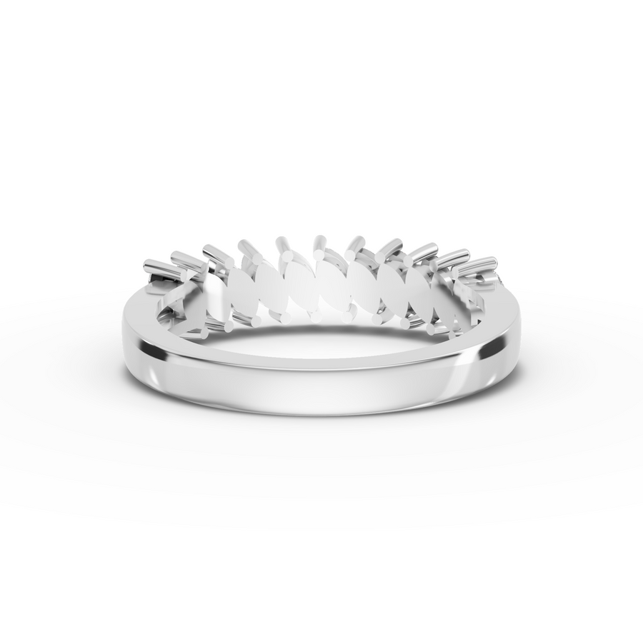 0.58 Ct Marquise Half Eternity Band