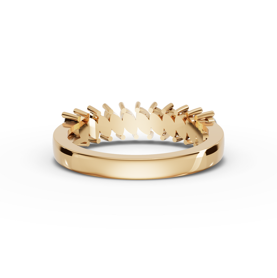 0.58 Ct Marquise Half Eternity Band