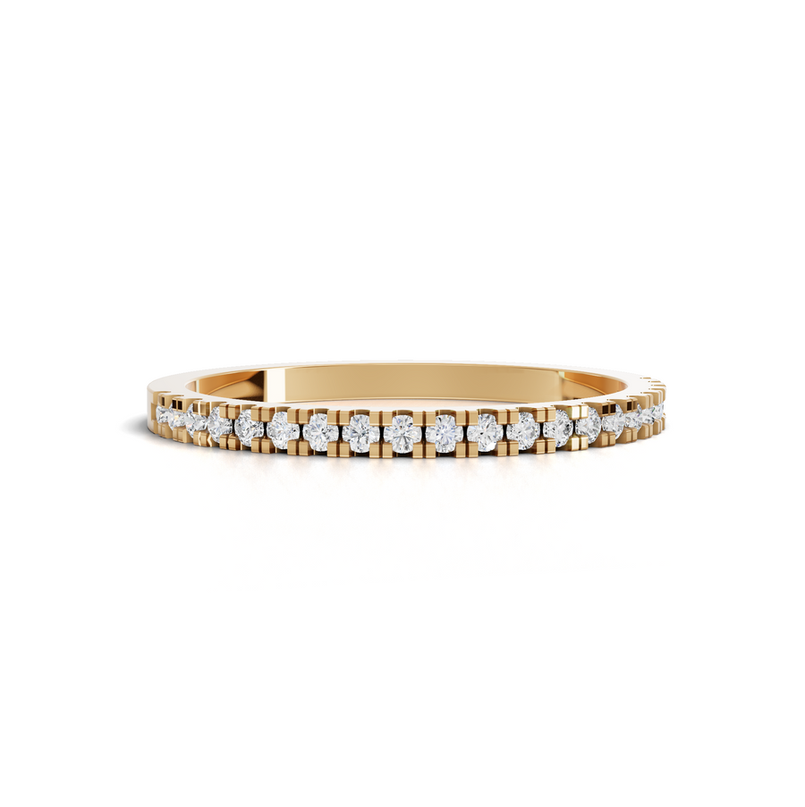 0.17 Ct Round Bar-Set Full Eternity Band
