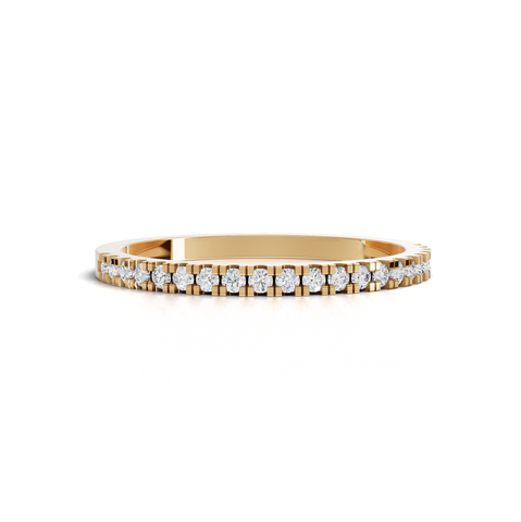 0.17 Ct Round Lab Grown Diamond Micro Prong Eternity Band