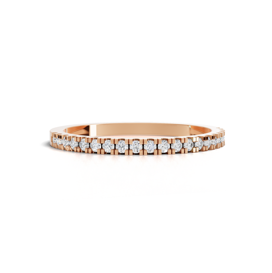 0.17 Ct Round Bar-Set Full Eternity Band