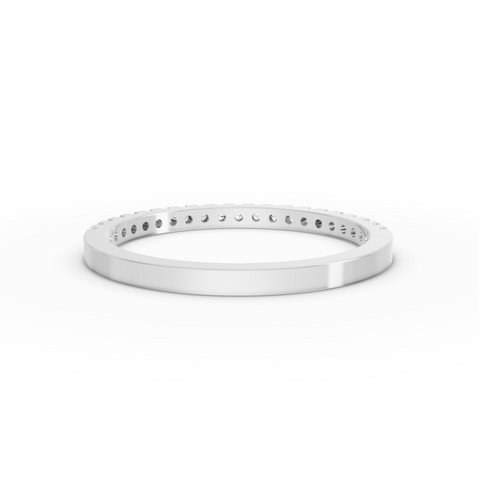 0.17 Ct Round Lab Grown Diamond Micro Prong Eternity Band