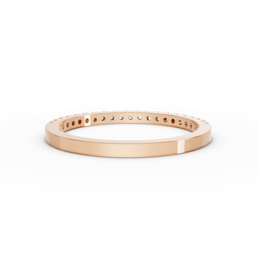0.17 Ct Round Bar-Set Full Eternity Band