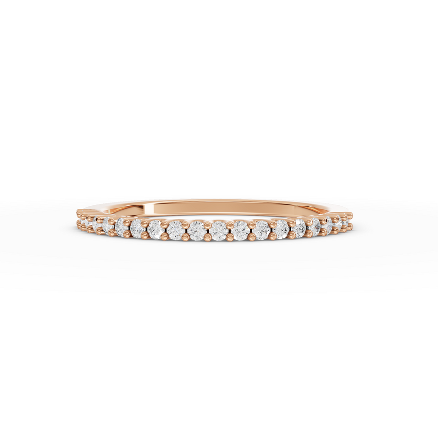 0.16 Ct Round U-Prong Full Eternity Ring