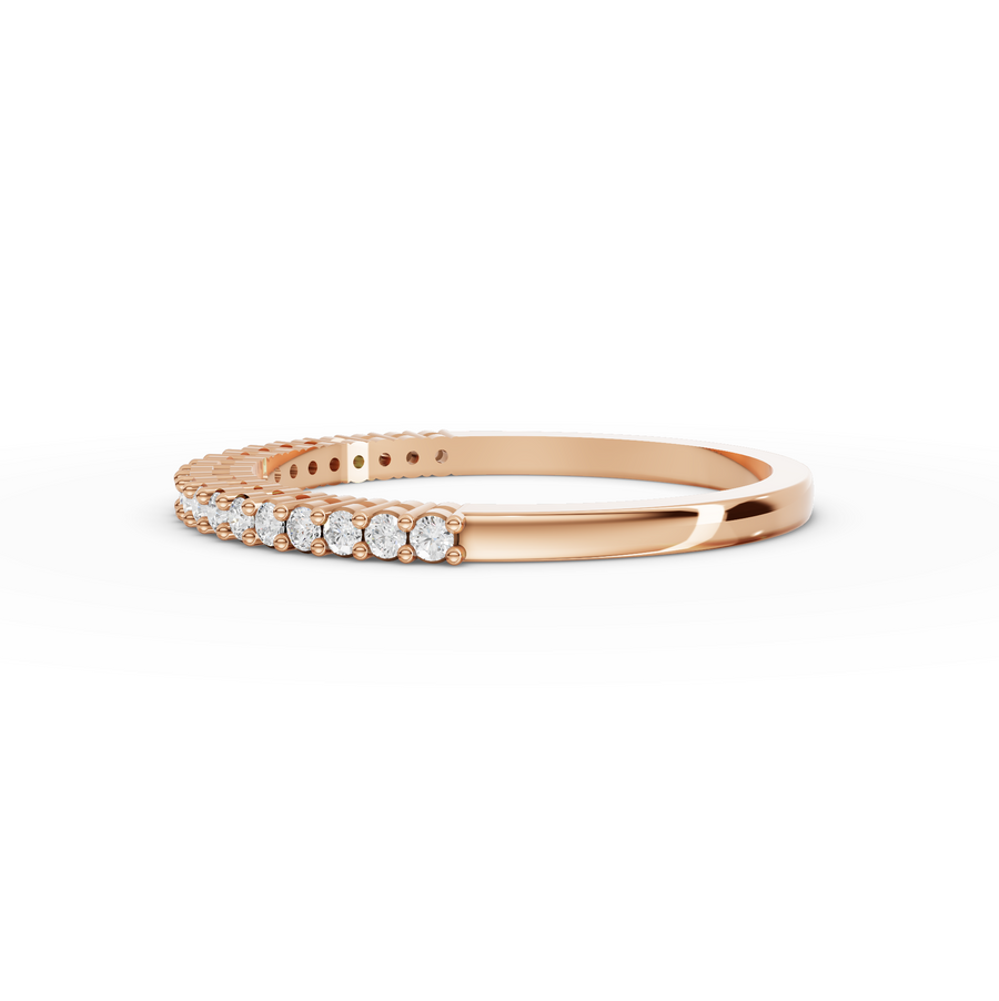 0.17 Ct Round Shared-Prong Full Etenity Ring