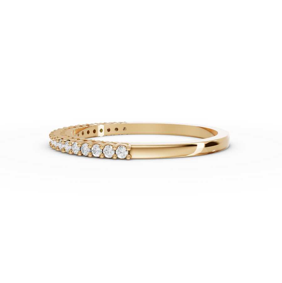 0.17 Ct Round Shared-Prong Full Etenity Ring