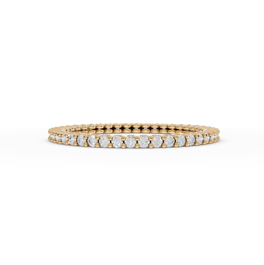 0.36 Ct Round U-Prong Full Eternity Ring