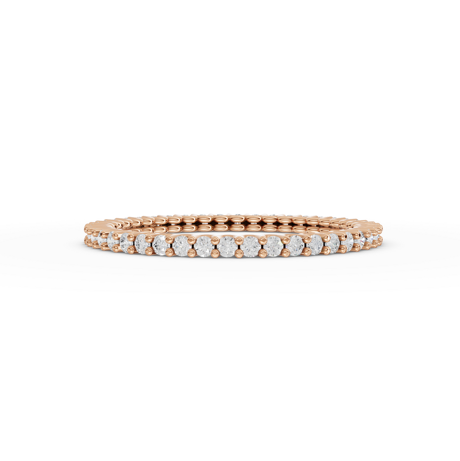0.36 Ct Round U-Prong Full Eternity Ring