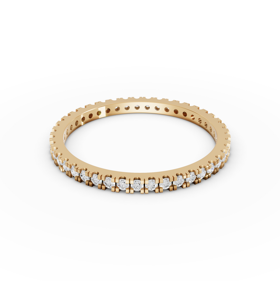 0.35 Ct Round Bar-Set Full Eternity Band