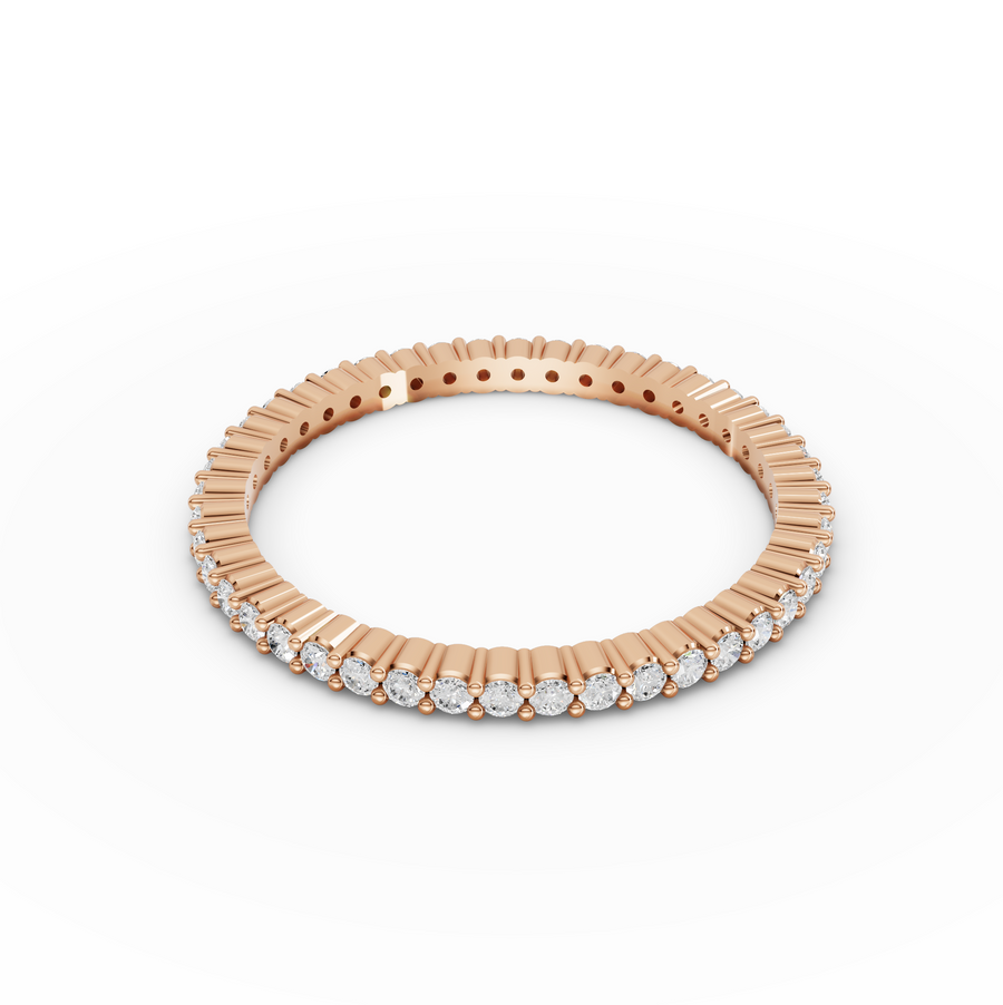0.36 Ct Round Micro Prong Full Eternity Band
