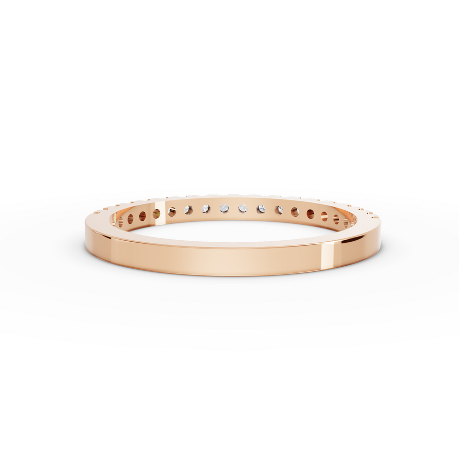 0.24 Ct Round U-Prong Full Eternity Ring